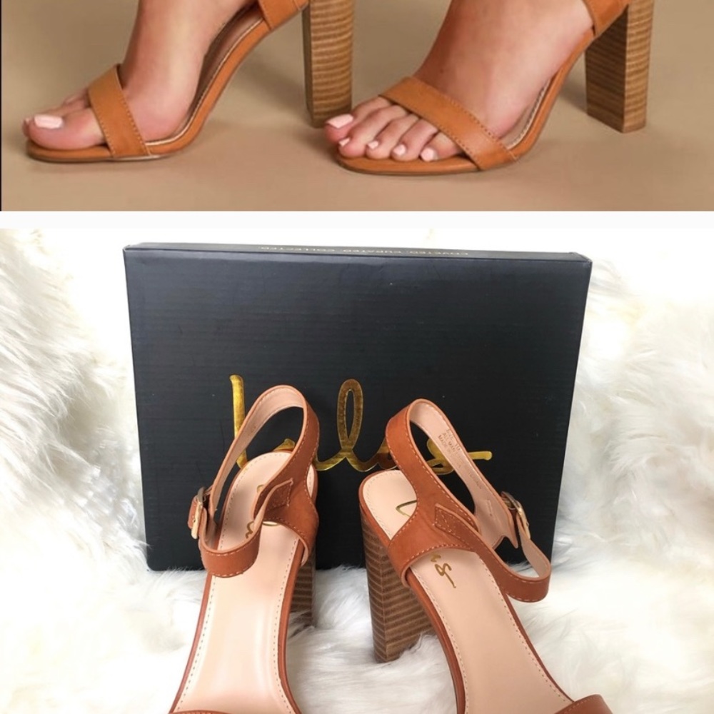7.5 lulu’s high heels - brown